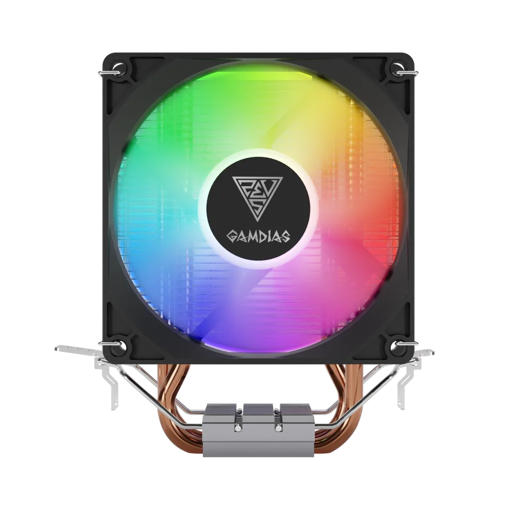 GAMDIAS BOREAS E1-210 Lite, 92mm, CPU Kule Tipi Hava Soğutma, Doğrudan Temas Teknolojisine Sahip 2 adet Gelişmiş Bakır Isı Borusu (AMD AM5 ve INTEL Tüm işlemciler ile uyumlu)