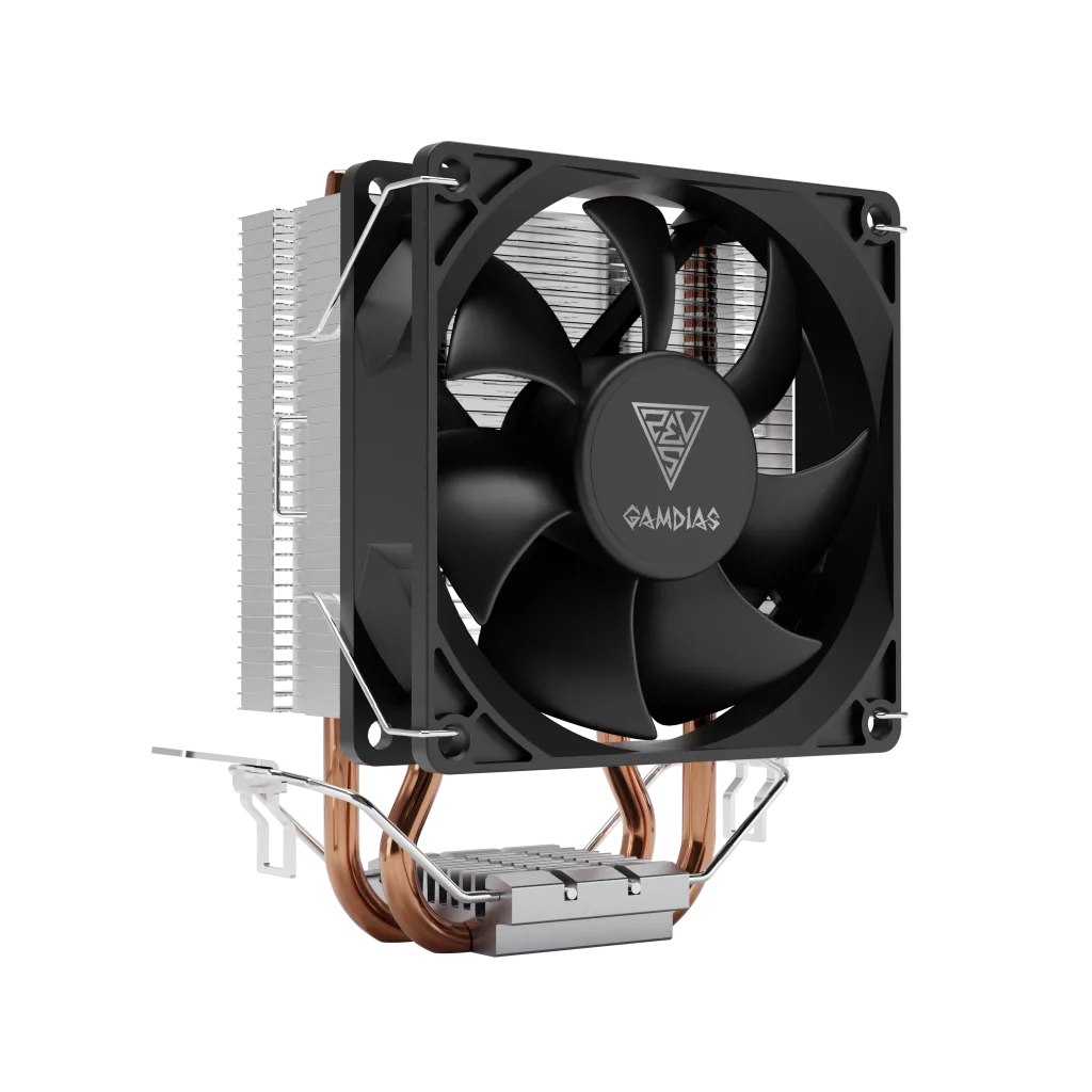 GAMDIAS BOREAS E1-210 MONO, 92mm, CPU Kule Tipi Hava Soğutma, Doğrudan Temas Teknolojisine Sahip 2 adet Gelişmiş Bakır Isı Borusu (AMD AM5 ve INTEL Tüm işlemciler ile uyumlu)