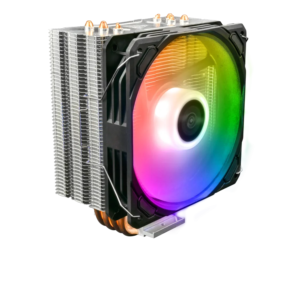 GAMDIAS BOREAS E1-410, ARGB, 120mm, CPU Kule Tipi Hava Soğutma, Doğrudan Temas Teknolojisine Sahip 4 adet Gelişmiş Bakır