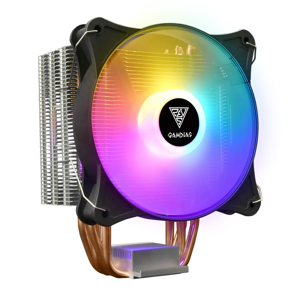 GAMDIAS BOREAS E1-410 Lite, ARGB, 120mm, CPU Kule Tipi Hava Soğutma, Doğrudan Temas Teknolojisine Sahip 4 adet Gelişmiş