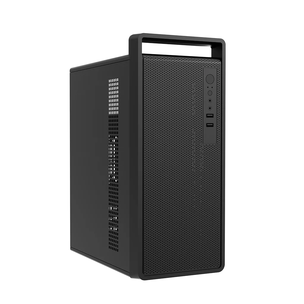FRISBY FC-2740B, 1x80mm Fan, Siyah, 300W, USB 2.0, mATX, Mini Tower, Kulplu Kurumsal KASA