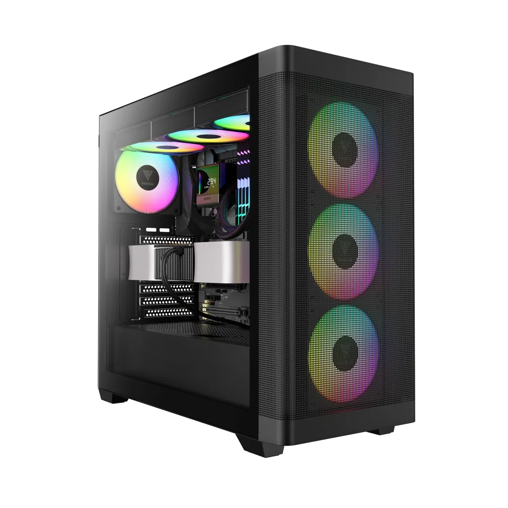 GAMDIAS ATHENA M3, 1600W, Tempered Glass, Type-C, Mesh Ön Panel, ARGB, ATX, Professional GAMING KASA