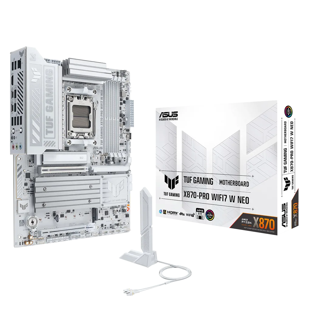 ASUS TUF GAMING B850-PRO WIFI7 W NEO, 4xDDR5, 3x M.2, HDMI, DP, Type-C, Wi-Fi 7, Bluetooth v5.4, AM5 Soket GAMING Anakar