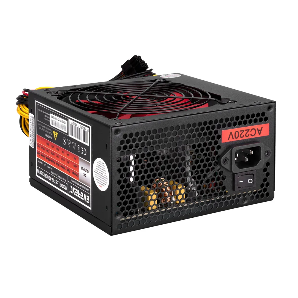 EVEREST EPS-4900B, 350W Peak, 12cm Fan, ATX, Power Supply (PSU) Box