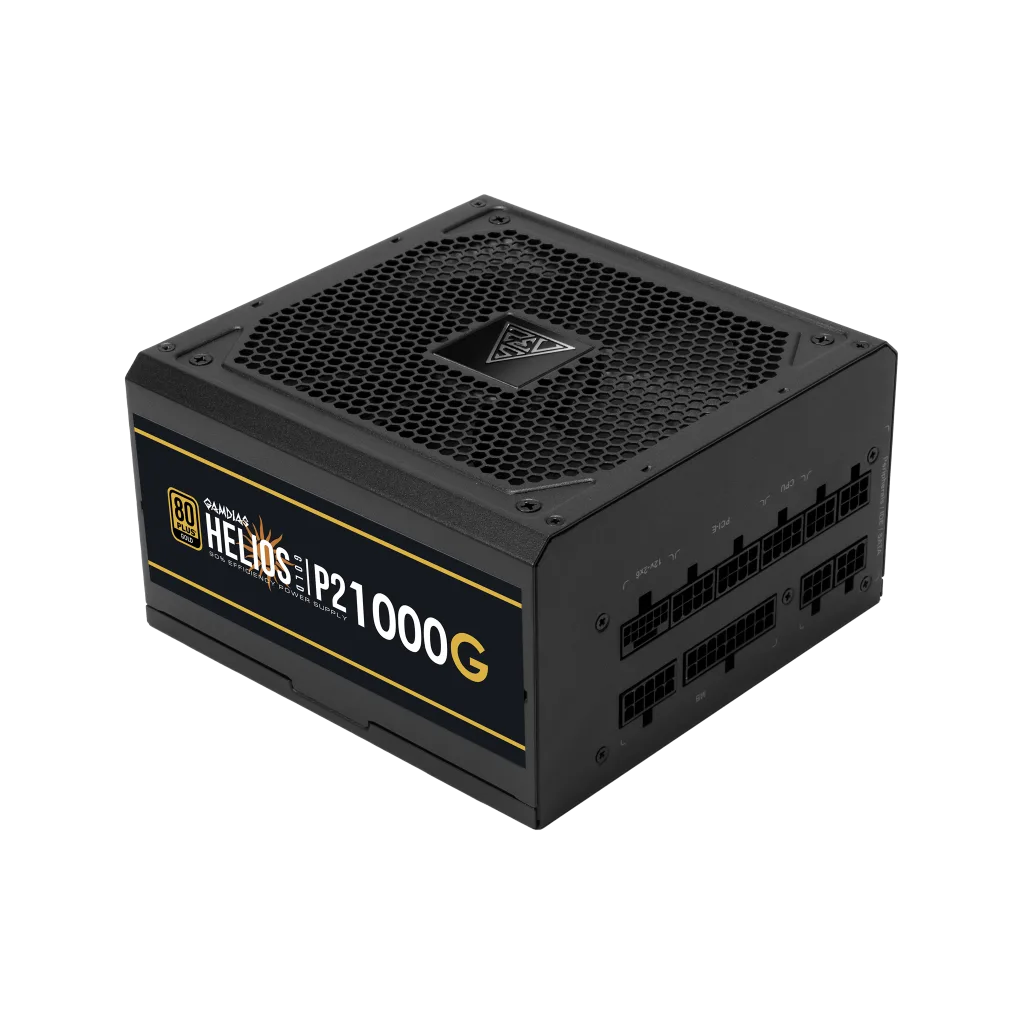 GAMDIAS HELIOS P2-1000G, 1000W, 80+ Gold, Full Modüler, Aktif PFC, GAMING, ATX, Power Supply (PSU)