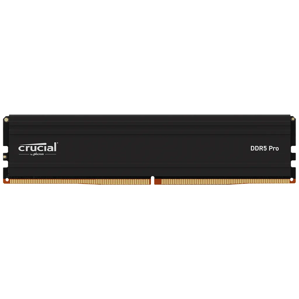 CRUCIAL CP16G64C38U5B PRO, Overclocking, 16GB, DDR5, 6400MHz, CL38, 1.1V, XMP 3.0, Desktop Ram (Soğutuculu)