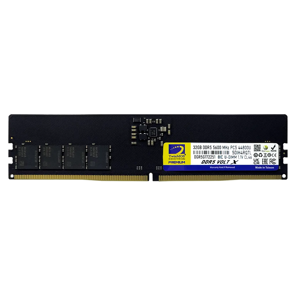 TwinMOS TMD532GB5600U46WO, VoltX, 32GB, DDR5, 5600MHz, CL46, 1.1V Desktop Ram