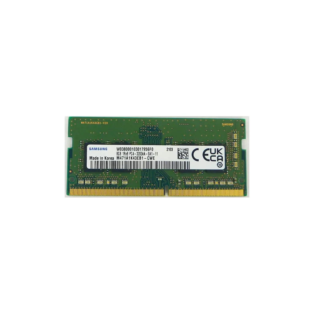 Samsung SAMSO3200/8, 8GB, DDR4, 3200MHz, 1.2V Notebook Ram (M471A1K43EB1-CWE)