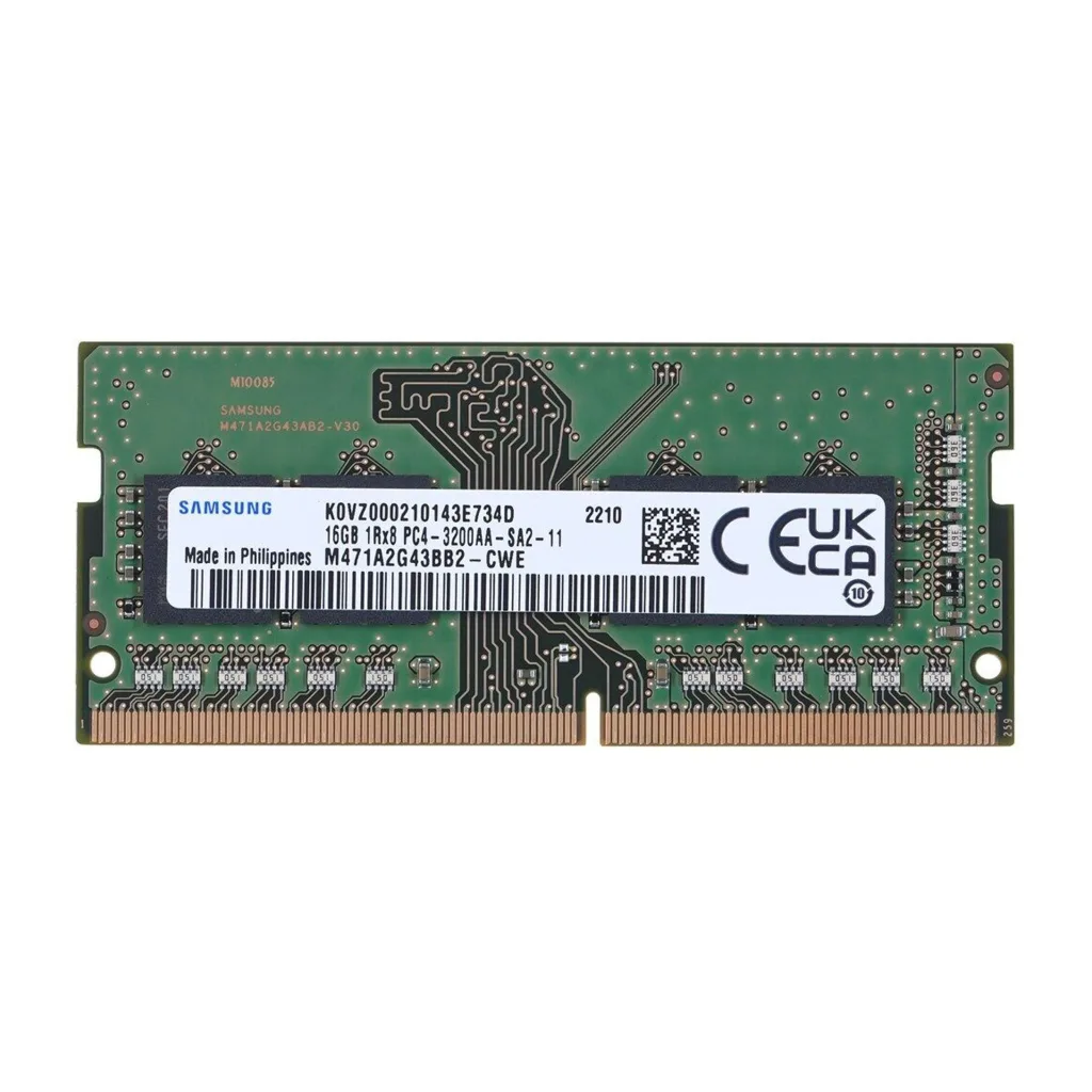Samsung SAMSO3200/16, 16GB, DDR4, 3200MHz, 1.2V Notebook Ram (M471A2G43DB1-CWE)