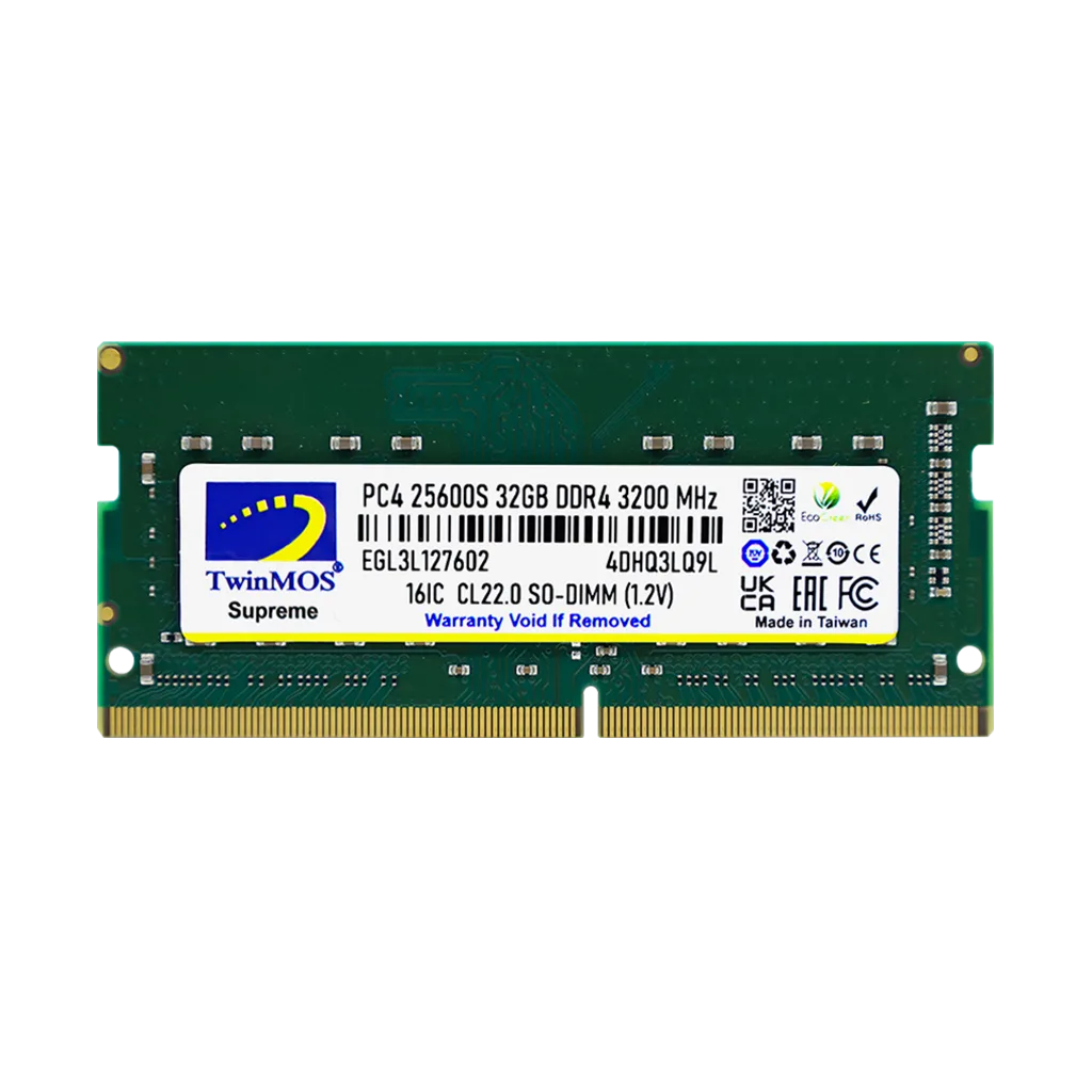TwinMOS MDD432GB3200N, 32GB, DDR4, 3200MHz, 1.2V Notebook Ram