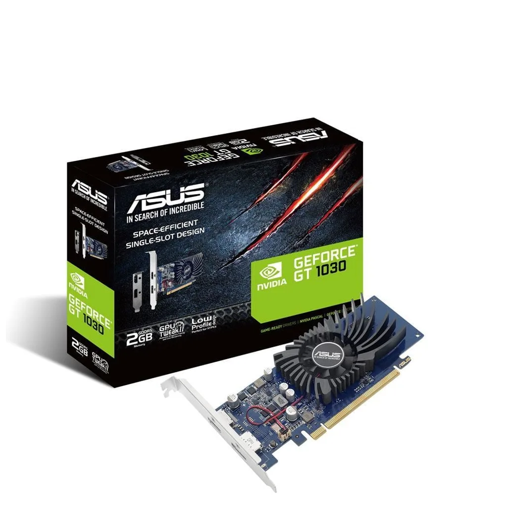 ASUS GT1030-2G-BRK, 2Gb, GDDR5, 64Bit, 1xHDMI, 1xDP, GAMING Ekran Kartı