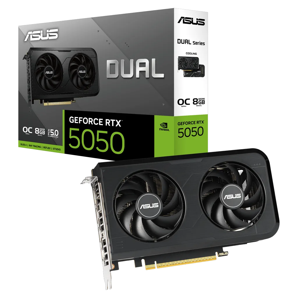 ASUS DUAL-RTX5050-O8G, 8Gb, 128Bit, GDDR6, 1xHDMI, 3xDP GAMING Ekran Kartı