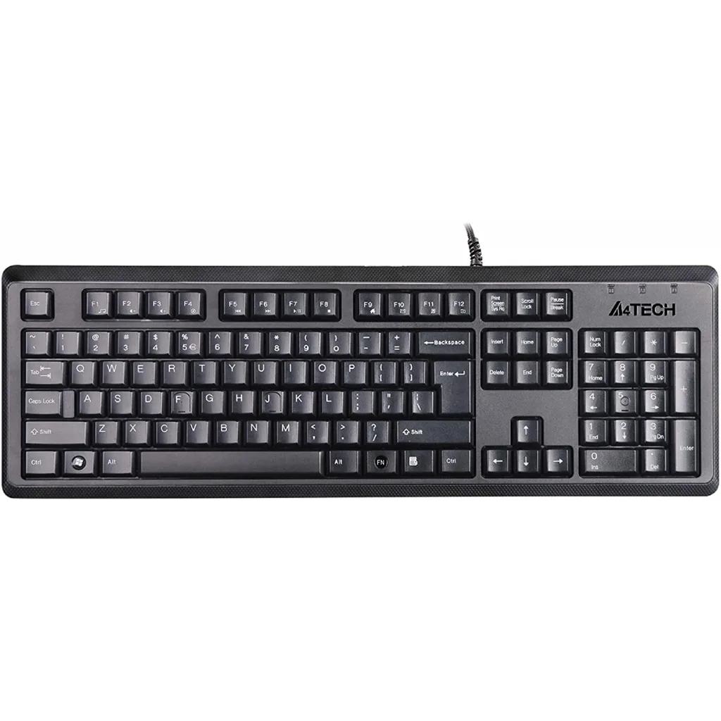 A4 TECH KR-92, Siyah, USB Kablolu, Türkçe Q, Multimedya, Klavye