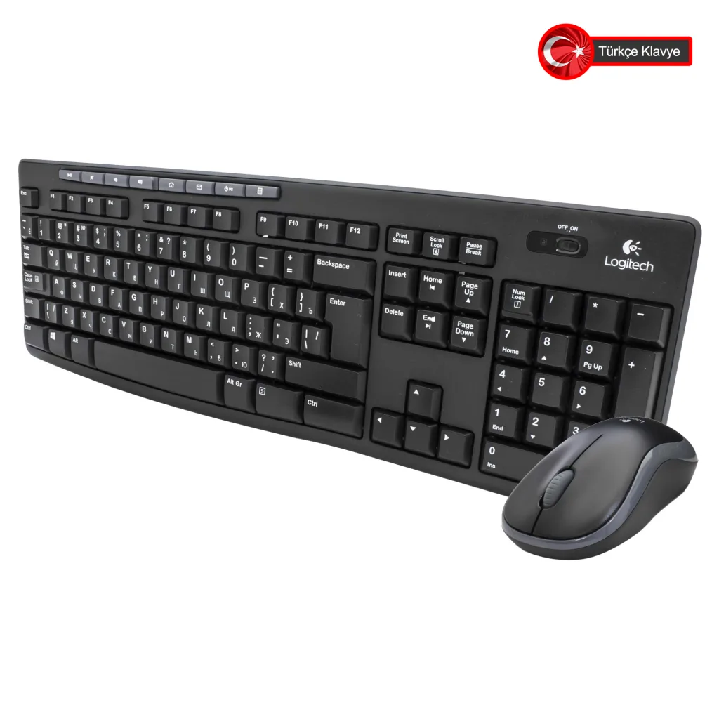 LOGITECH MK270, 920-004525, Kablosuz, Türkçe Q, Klavye Mouse Set