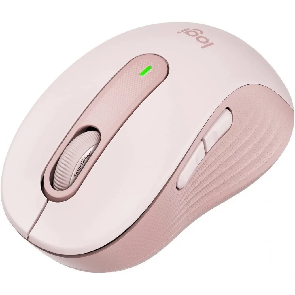 LOGITECH 910-006254, M650 Signature, Rose, Sağ El, USB Nano 2,4G Kablosuz, 4000dpi, Optik, 5 Tuşlu, 24ay Pil Ömrü, Sessi