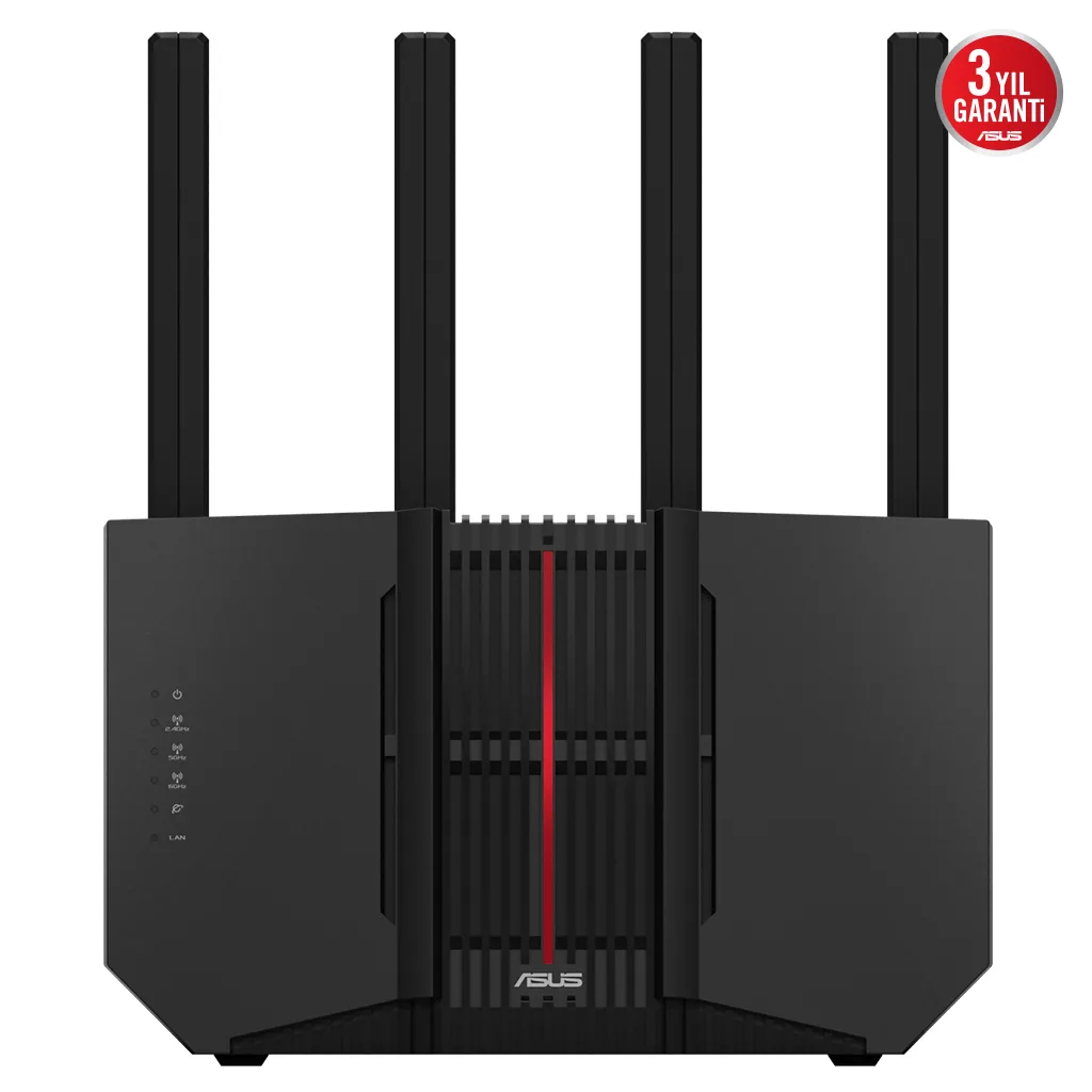 ASUS RT-BE92, BE9700, 4 Port, 9700Mbps, Tri Band, 6GHz WİFİ 7, AiMesh, Gigabit Extendable Router