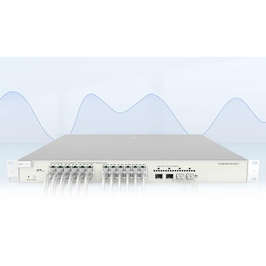 RUIJIE REYEE RG-NBS3100-24GT4SFP-V2, 24 Port, GigaBit, 4Port SFP, L2 Yönetilebilir, Metal Kasa, Rack Mount, Switch