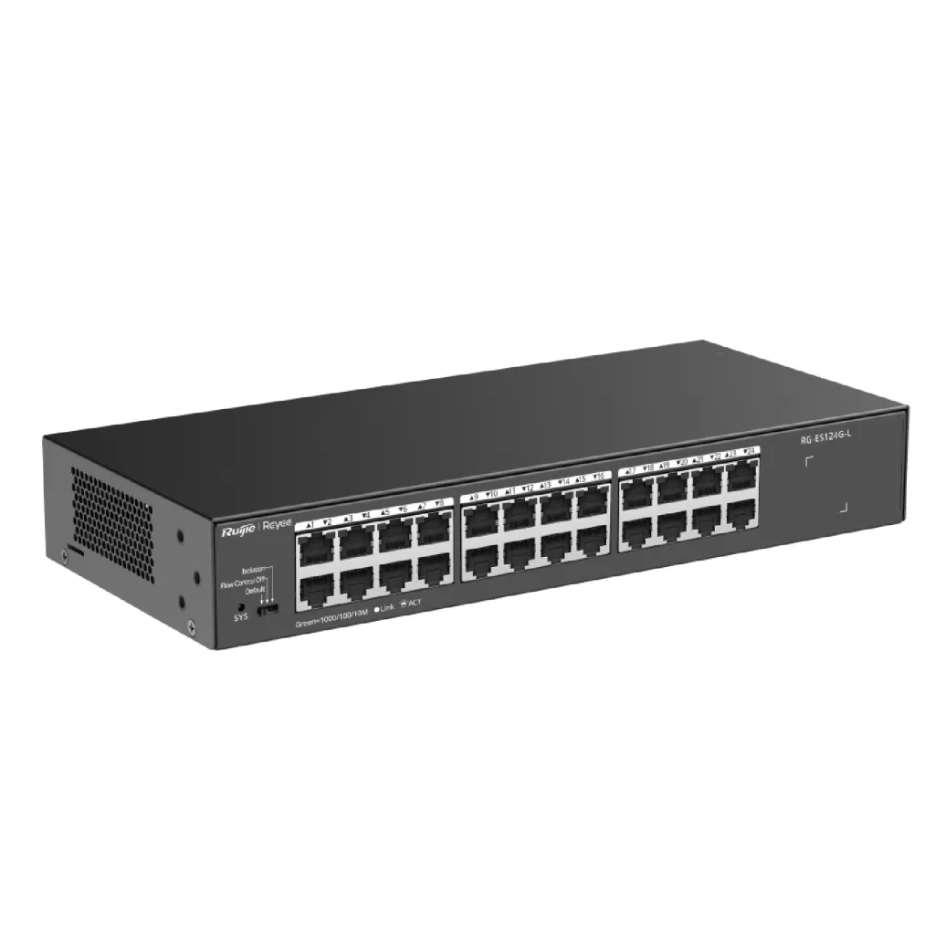 RUIJIE REYEE RG-ES124G-L 24Port GigaBit Switch Metal Kasa