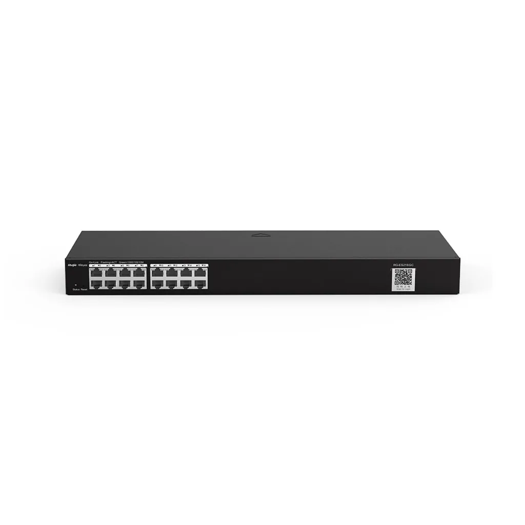 RUIJIE REYEE RG-ES216GC-V2 16 Port GigaBit RUIJIE Colud Yönetilebilir Switch Metal Kasa