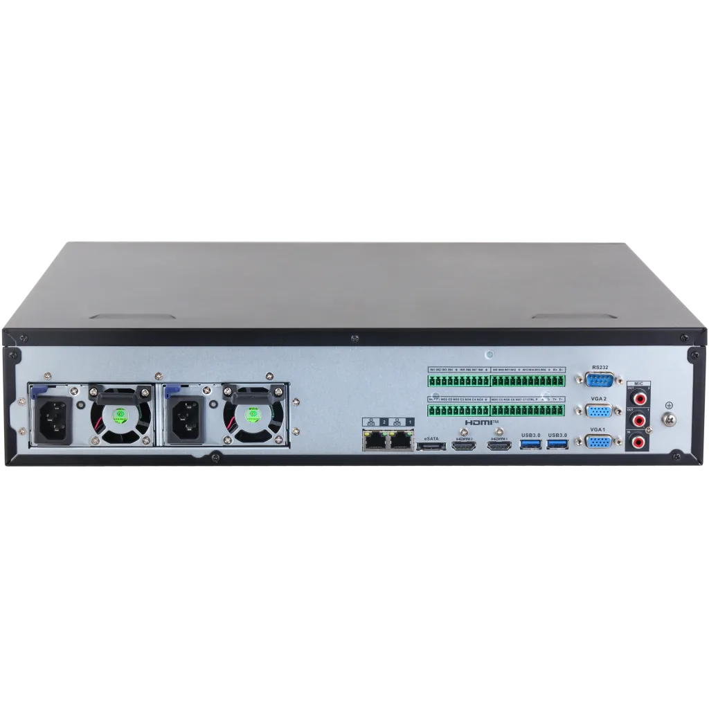 DAHUA NVR5864RH-XI, 64Kanal, 32Mpix, H265+, 8 HDD Desteği, 1080P Kayıt, 512Mbps Bant Genişliği, 2 Port GigaBit Lan, RAID