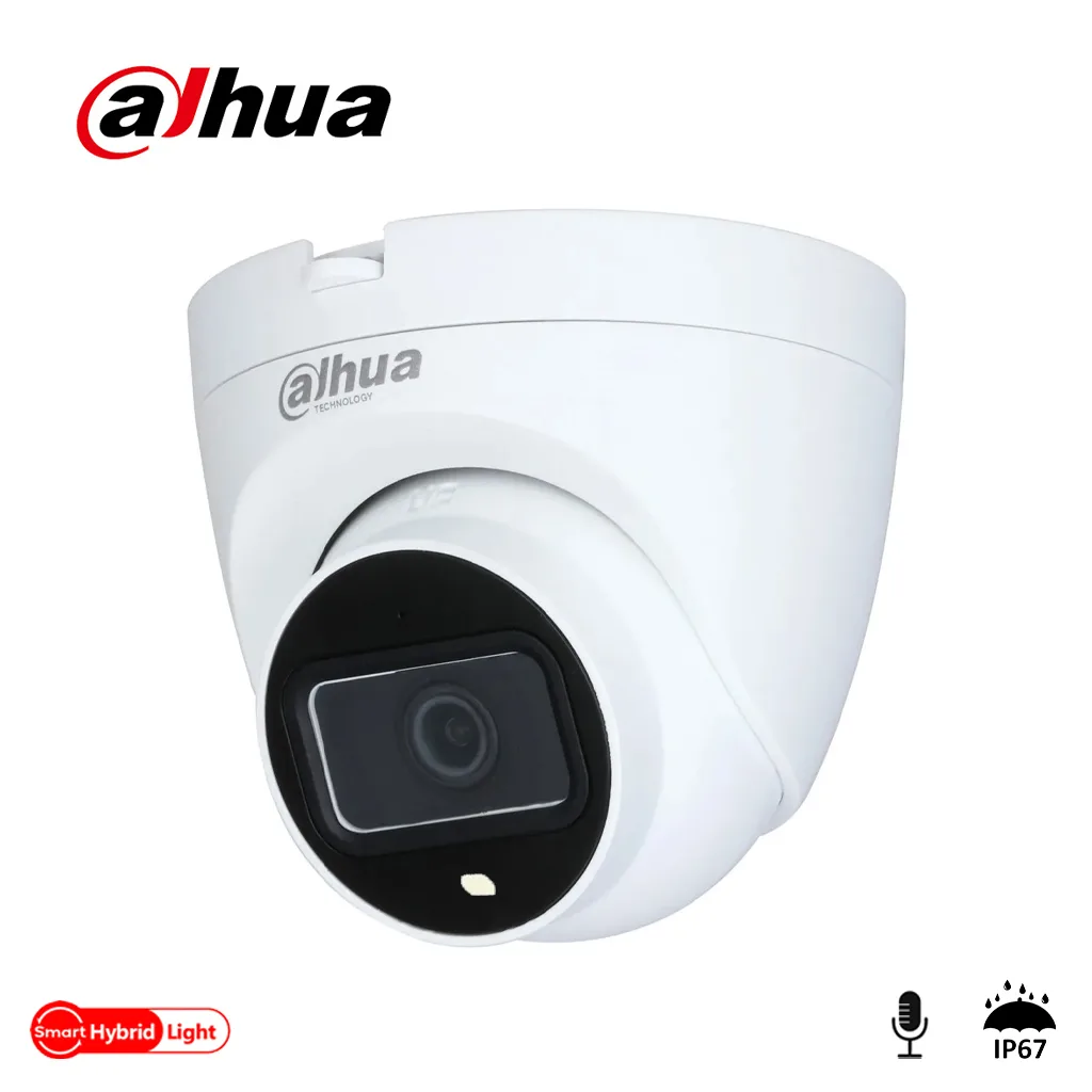 DAHUA IPC-HDW1431V-SA, 4Mpix, 2,8mm Lens, H265+, 30Mt Gece Görüşü, Mikrofonlu, PoE Dome IP Kamera