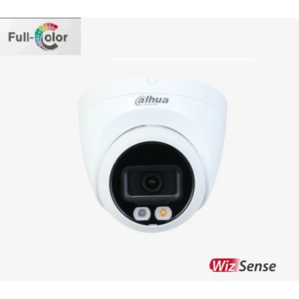DAHUA IPC-HDW2249T-S-IL, 2Mpix, Full Color, 2,8mm Lens, H265+, 30Mt Gece Görüşü, IP67, Dahili Mikrofon, PoE Dome IP Kame