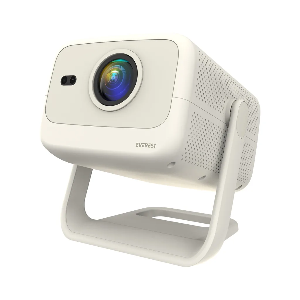 EVEREST PJ05, 400 LED Lümen, 1920X1080P, 1xHDMI, 1xUSB, RJ45, WiFi 6, Bluetooth, 30.000 Saat Led Ömrü, 1.5W Speaker, Android 9, 4K Destekli Projeksiyon Cihazı