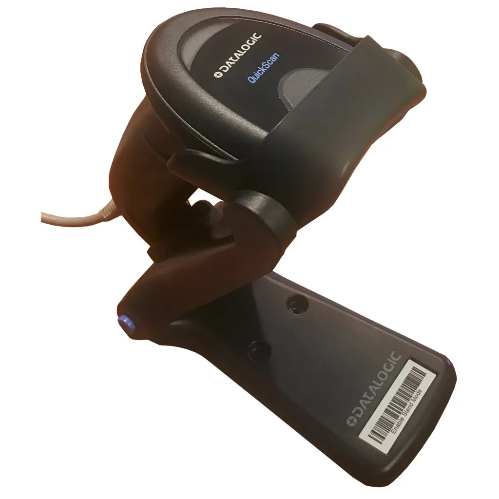 DATALOGIC Quickscan QD2220, EL Tipi, Laser, USB Kablolu, 1D, Barkod Okuyucu (Ayaklı)
