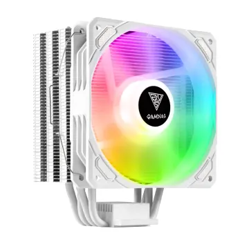 GAMDIAS BOREAS E1-410 WH, White Edition, 120mm, CPU Kule Tipi Hava Soğutma, Doğrudan Temas Teknolojisine Sahip 4 adet Gelişmiş Bakır Isı Borusu (AMD AM4-AM5 ve INTEL Tüm işlemciler ile uyuml