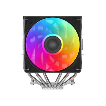 SAMA A60L, Black, 2x120mm ARGB Fan, Kule Tipi Hava Soğutma, 6 adet Gelişmiş Nikel Kaplı Bakır Isı Borusu, CPU Fan (AMD ve INTEL Tüm işlemciler ile uyumlu)