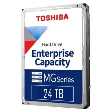 TOSHIBA ENTERPRISE, MG11ACA24TE, 3.5", 24TB, 1Gb 7200 Rpm, 7/24 Güvenlik, Data Center, Nas, Server, HDD (Türkiye Distribütörü Garantili)