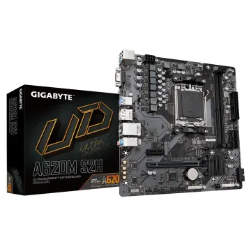 GIGABYTE A620M-S2H, rev.1.2, 6400MHz, 2xDDR5, 1x M.2, D-SUB, HDMI, DP, AM5 Soket Anakart