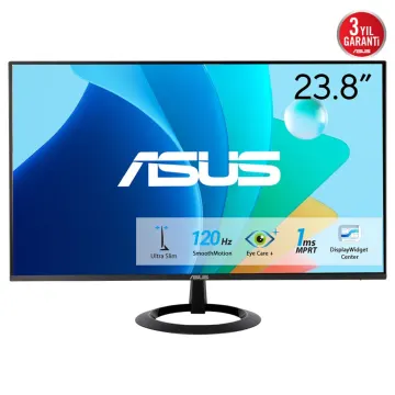ASUS VZ249HG 23.8" 1ms, 120Hz, Full HD, HDMI, D-Sub, IPS LED, Adaptive Sync, Mavi Işık Filtresi, Care Plus, Monitör