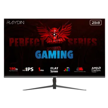 RAYDIN MM24DFI-180HZ, 23.8", 1ms, 180Hz, Full HD, 300 nits, HDMI, DP, IPS LED, Flat, Frameless, FreeSync Gaming Monitör