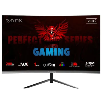 RAYDIN MM24RFA-200HZ, 23.6", 1ms, 200Hz, Full HD, 300 nits, HDMI, DP, Hoparlör, VA LED, R1650 Curved, Frameless, FreeSync Gaming Monitör