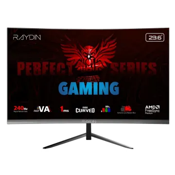 RAYDIN MM24RFA-240HZ, 23.6", 1ms, 240Hz, Full HD, 300 nits, HDMI, DP, Hoparlör, VA LED, R1650 Curved, Frameless, FreeSync Gaming Monitör
