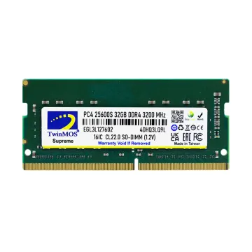 TwinMOS MDD432GB3200N, 32GB, DDR4, 3200MHz, 1.2V Notebook Ram