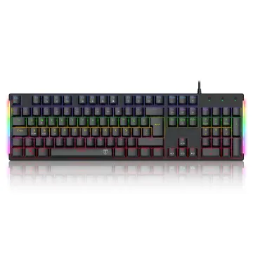 T-DAGGER NAXOS, T-TGK310-BL, USB Kablolu, Türkçe Q, Rainbow Backlight, Blue Mekanik Switch, 104 Tuşlu, Gaming Klavye