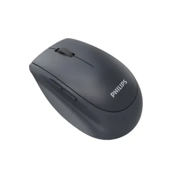 PHILIPS SPK7627K, Gri, USB Nano 2,4Gh ve Bluetooth Kablosuz, 1600dpi, Optic, 5 Tuşlu, Şarj Edilebilir, Sessiz Click, Mouse