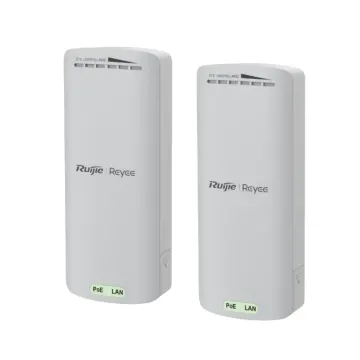 RUIJIE Reyee RG-EST100-E, 2Port, 300Mbps, 2.4Ghz, Pasif PoE, Dış Ortam, Noktadan Noktaya PTP, Acces Point, Kutu İçeriği 2 Adet, (500m)