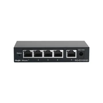 RUIJIE REYEE RG-ES105GD 5 Port GigaBit Switch Metal Kasa