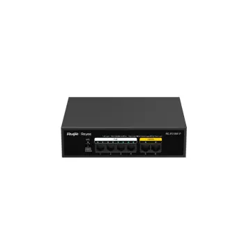 RUIJIE REYEE RG-ES106F-P 6 Port Megabit Tak Çalıştır Switch, 2 Fast Ethernet Uplink, 4 Port PoE+ (54W)