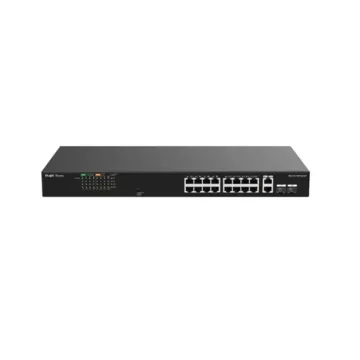 RUIJIE REYEE RG-ES118FGS-LP 18 Port, 16 Port Megabit PoE, 120W, 2 Port Gigabit COMBO, Switch Metal Kasa