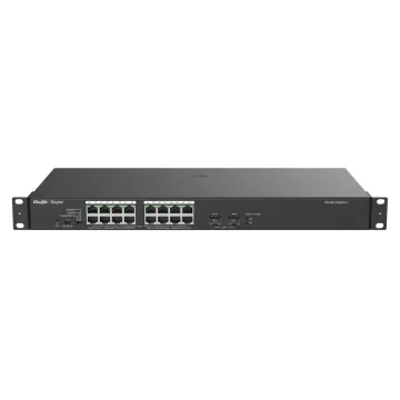 RUIJIE REYEE RG-ES118GS-P-L 18 Port, 16 Port Gigabit PoE, 247W, 2 Port SFP, Switch Metal Kasa