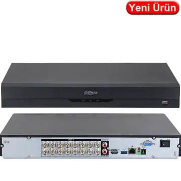 DAHUA XVR5216AN-5M-I3, 16 Kanal, 5Mpix H265+, 2 HDD, 5in1 DVR Cihazı