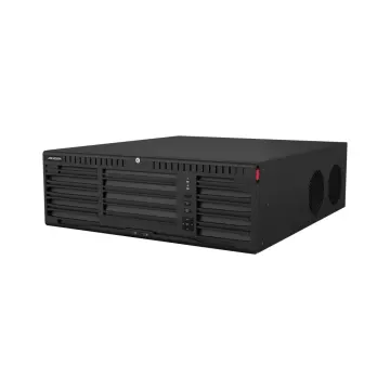 HIKVISION DS-96128NI-M16, 128Kanal, 32Mpix, H265+, 16 HDD Desteği, 4K Kayıt, 400Mbps Bant Genişliği, Metal Kasa, 2 Port GigaBit Lan, RAID 0,1,5,6,10,50,60 NVR
