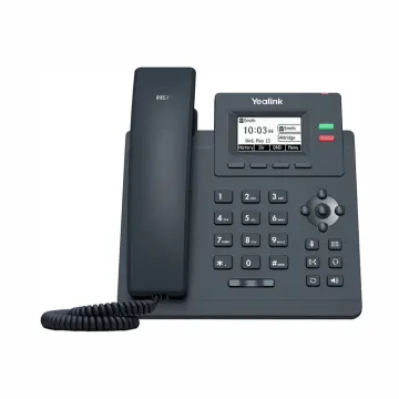 YEALINK SIP-T30P, Masaüstü, Kablolu IP TELEFON, Siyah, 2.3" Siyah Beyaz Ekran, 2xMegabit Ethernet Portu, PoE Destekli