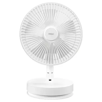 EVEREST EFN-600, BEYAZ, 4 Kademeli Hız, Masaüstü Kullanım, Taşınabilir, Dahili 2000mAh Bataryalı, USB Şarj Girişli, Kumandalı, Vantilatör