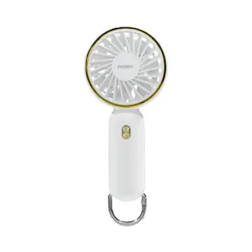 EVEREST EFN11, BEYAZ, 3 Kademeli Hız, Elde Kullanım, Dahili 900mAh Bataryalı, Type-C Şarj Girişli, Vantilatör