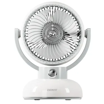 EVEREST EFN12, KREM, 3 Kademeli Hız, Masaüstü Kullanım, Taşınabilir, Dahili 1200mAh Bataryalı, USB Şarj Girişli, Vantilatör